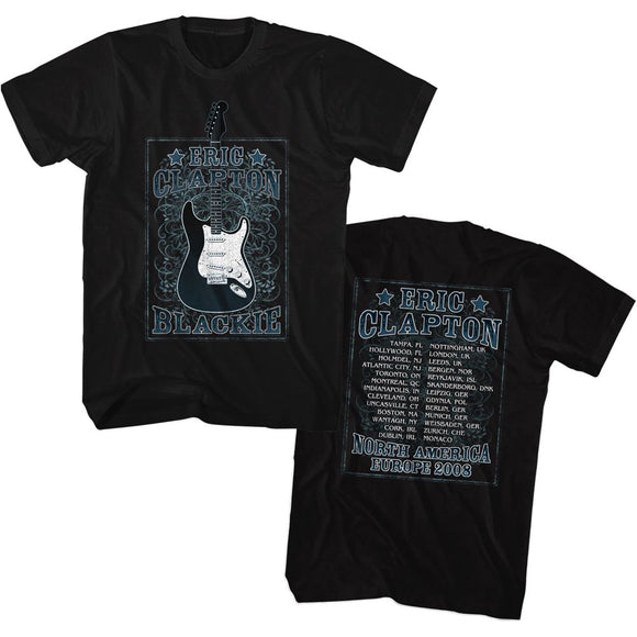 Eric Clapton-Na Europe-Black Adult S/S T-Shirt ***F&B*** - Black