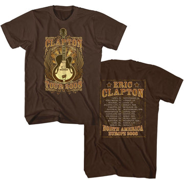 Eric Clapton-Guitar Wings-Dark Chocolate Adult S/S T-Shirt ***F&B*** - Dark Chocolate