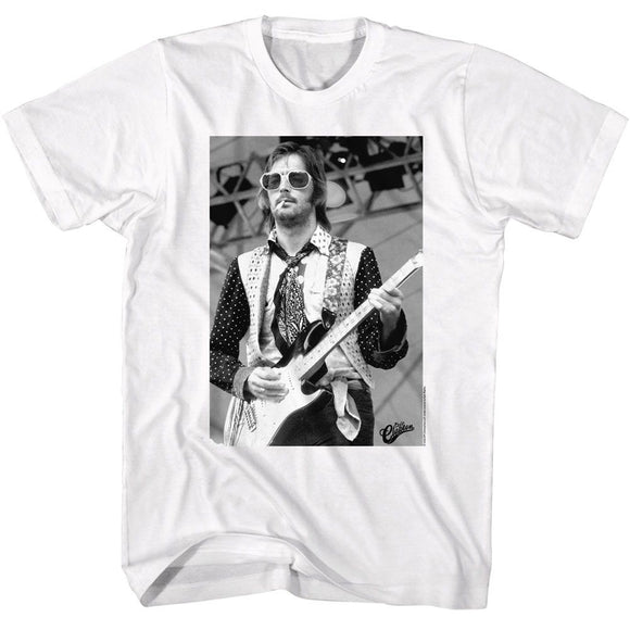 Eric Clapton-Eric Clapton Bw Sunglasses-White Adult S/S T-Shirt - White
