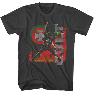 The Cult-The Cult Sonic Temple-Smoke Adult S/S T-Shirt - Smoke