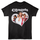 Clueless-Clueless Diamond Heart-Black Adult S/S T-Shirt - Black