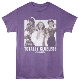 Clueless-Clueless Totally Clueless-Purple Heather Adult S/S T-Shirt - Purple Heather