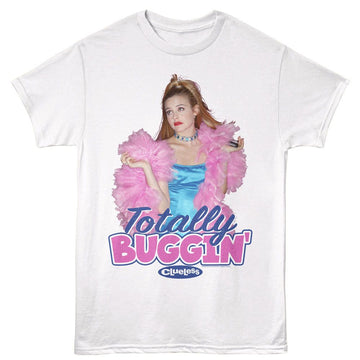 Clueless-Clueless Totally Buggin-White Adult S/S T-Shirt - White