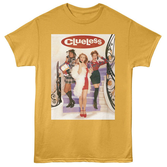 Clueless-Clueless Staircase Poster W Logo-Ginger Adult S/S T-Shirt - Ginger