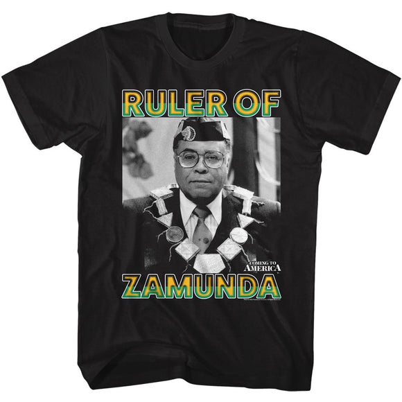 Coming To America-Coming To America Ruler Of Zamunda-Black Adult S/S T-Shirt - Black