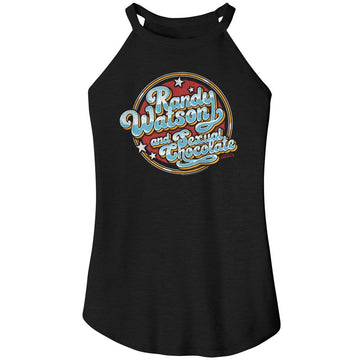 Coming To America-Cta Randy And Chocolate-Black Ladies Sleeveless Rocker Tank-S - Black