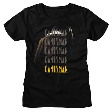 Candyman-Candyman Movie Poster-Black Ladies S/S T-Shirt - Black
