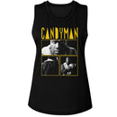 Candyman-Candyman 3 Photo And Logo-Black Ladies Muscle Tank-S - Black