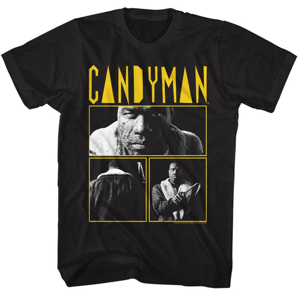 Candyman-Candyman 3 Photo And Logo-Black Adult S/S T-Shirt - Black