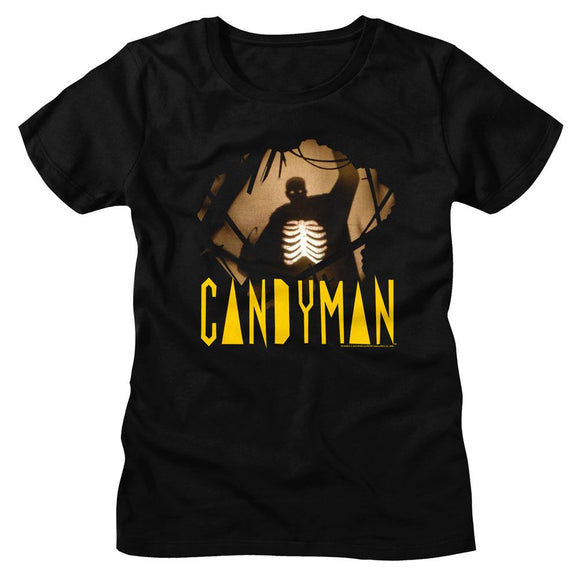 Candyman-Candyman Hole In Wall-Black Ladies S/S T-Shirt - Black