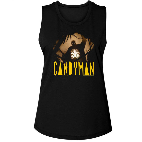 Candyman-Candyman Hole In Wall-Black Ladies Muscle Tank-S - Black