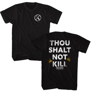 Candyman-Candyman Thou Shalt Not Kill-Black Adult S/S T-Shirt ***F&B***-S - Black