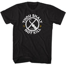 Candyman-Candyman Thou Shalt Not Kill-Black Adult S/S T-Shirt - Black