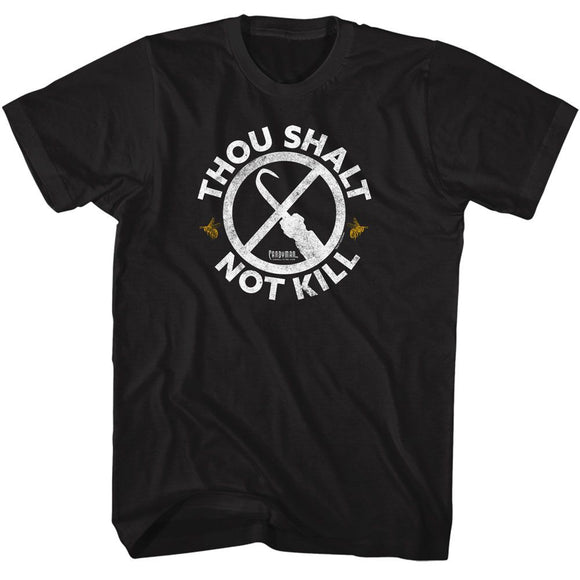 Candyman-Candyman Thou Shalt Not Kill-Black Adult S/S T-Shirt - Black