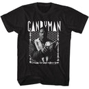Candyman-Candyman Bee Border-Black Adult S/S T-Shirt - Black