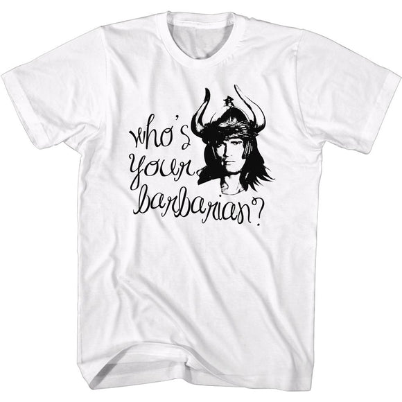 Conan-Your Barbarian-White Adult S/S T-Shirt - White