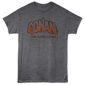 Conan-Conan The Barbarian-Heather Charcoal Adult S/S T-Shirt - Heather Charcoal