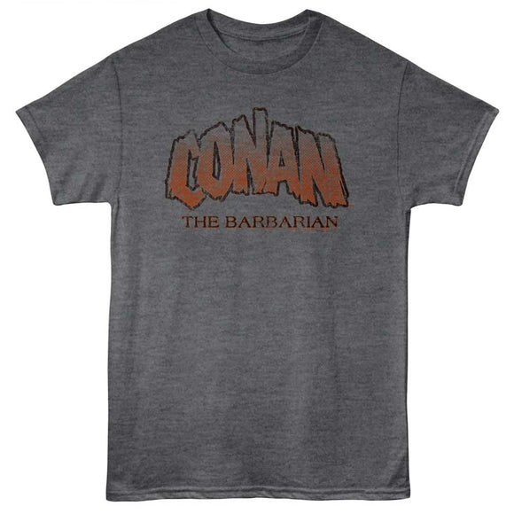 Conan-Conan The Barbarian-Heather Charcoal Adult S/S T-Shirt - Heather Charcoal