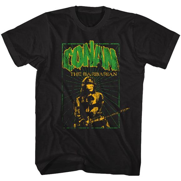 Conan-In The Green-Black Adult S/S T-Shirt - Black