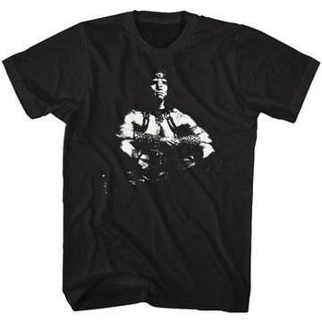 Conan-Sitting Bull-Black Adult S/S T-Shirt - Black