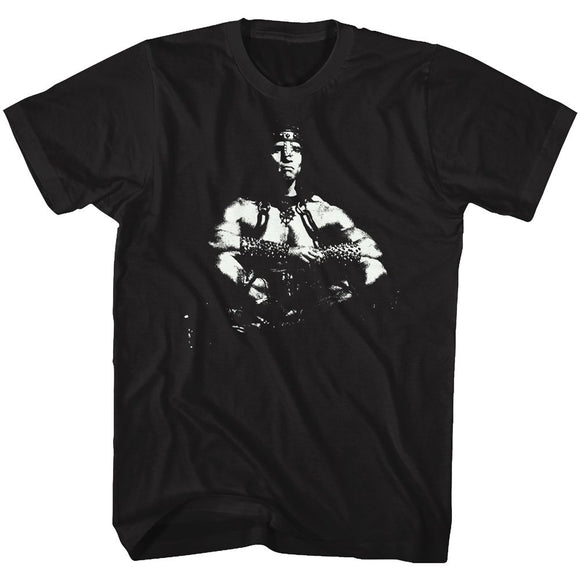 Conan-Sitting Bull-Black Adult S/S T-Shirt - Black