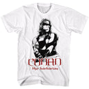 Conan-Conan Black And Red-White Adult S/S T-Shirt - White