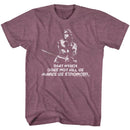 Conan-Stronger-Vintage Maroon Heather Adult S/S T-Shirt - Vintage Maroon Heather