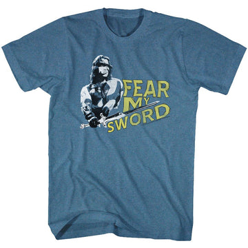 Conan-Mine Is Better-Indigo Heather Adult S/S T-Shirt - Indigo Heather