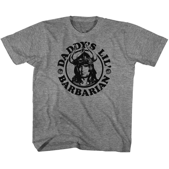 Conan-Daddys Barbarian-Graphite Heather Toddler S/S T-Shirt-2T - Graphite Heather