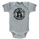 Conan-Mommys Barbarian-Gray Heather Infant S/S Bodysuit-18M - Gray Heather