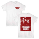 Criminal Minds-Criminal Minds Hotchner Reid Rossi-White Adult S/S T-Shirt ***F&B***-S - White