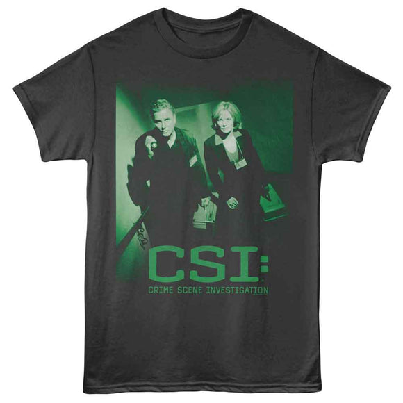 Csi-Csi Grissom And Willows-Smoke Adult S/S T-Shirt - Smoke
