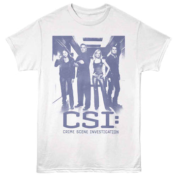 Csi-Csi Group Hallway-White Adult S/S T-Shirt - White
