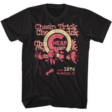Cheap Trick-Since 1974-Black Adult S/S T-Shirt - Black
