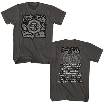 Cheap Trick-Dream Police Tour 2-Smoke Adult S/S T-Shirt ***F&B*** - Smoke