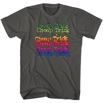 Cheap Trick-Rainbow Trick-Smoke Adult S/S T-Shirt - Smoke