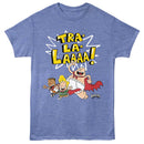 Captain Underpants Running Light Blue Heather Adult T-Shirt