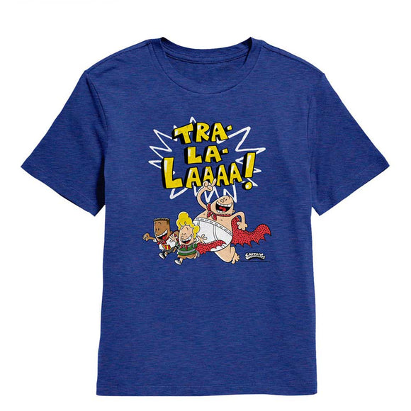 Captain Underpants Running Royal Heather Youth T-Shirt