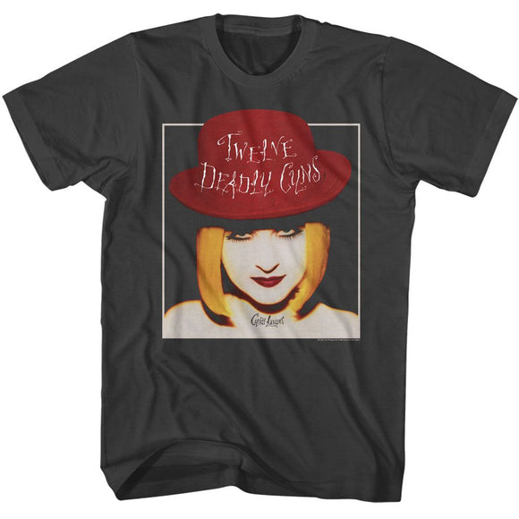 Cyndi Lauper-Cyndi Lauper Twelve Deadly Guns-Smoke Adult S/S T-Shirt - Smoke