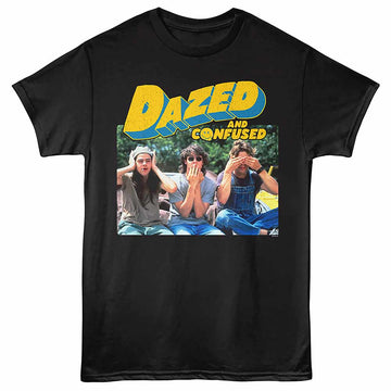 Dazed and Confused Hear Speak See Black Adult T-Shirt