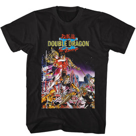 Double Dragon-Double Dragon Ddii The Revenge-Black Adult S/S T-Shirt - Black