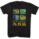 Double Dragon-Double Dragon Game Screens-Black Adult S/S T-Shirt - Black