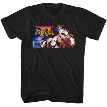 Double Dragon-Double Dragon IV-Black Adult S/S T-Shirt - Black