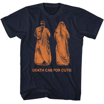 Death Cab For Cutie-Death Cab Clergy-Navy Adult S/S T-Shirt - Navy
