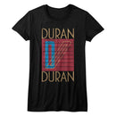 Duran Duran-Logo-Black Ladies S/S T-Shirt - Black