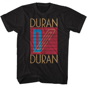 Duran Duran-Logo-Black Adult S/S T-Shirt - Black