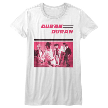 Duran Duran-Pinkduran-White Ladies S/S T-Shirt - White