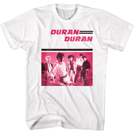 Duran Duran-Pinkduran-White Adult S/S T-Shirt - White