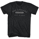 Def Leppard-Dept Of Rock-Black Heather Adult S/S T-Shirt - Black Heather
