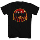 Def Leppard-Groupshot-Black Adult S/S T-Shirt - Black